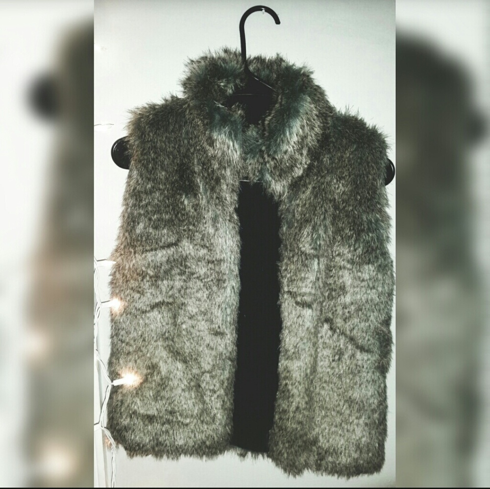 Faux fur vest